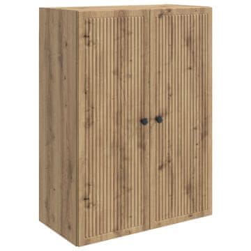 Vidaxl Omara za steno 66 x 34,5 x 90 cm Inženirski les Artisan hrast