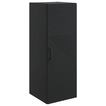 Vidaxl Omara za steno Črna 33 x 34,5 x 90 cm Inženirski les