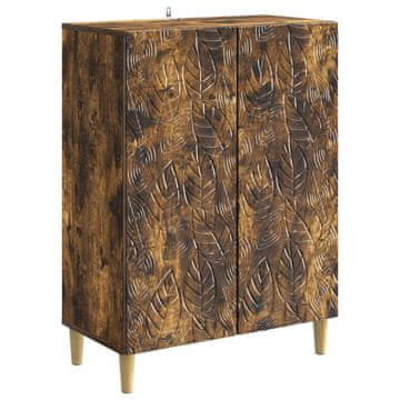Vidaxl Strani šal Dimljen hrast 66 x 34,5 x 90 cm Inženirski les
