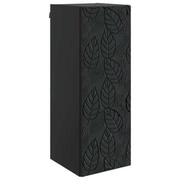 Vidaxl Omara za steno Črna 33 x 34,5 x 90 cm Inženirski les