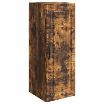 Vidaxl Omara za steno 33 x 34,5 x 90 cm Inženirski les Dimljen hrast