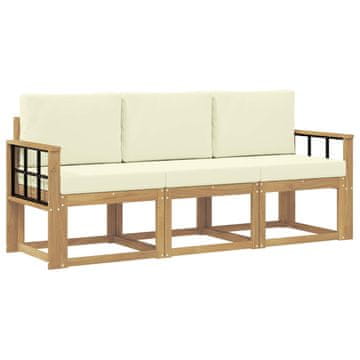 Vidaxl Zunanja garnitura za sedenje 3 pcs