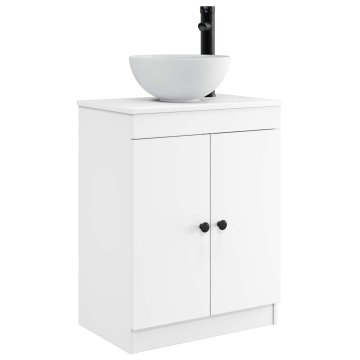Vidaxl Kopalniška omara za umivalnik Bela 54 x 35 x 100 cm