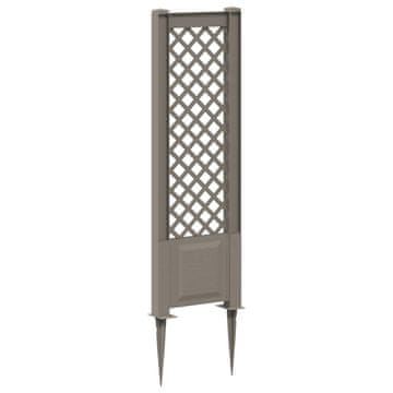 Vidaxl Rešetka z bodico Siva 43 x 6 x 165 cm PP