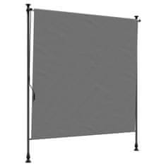 Vidaxl Zunanja Rolfa Svetlo siva 100 x 270 cm