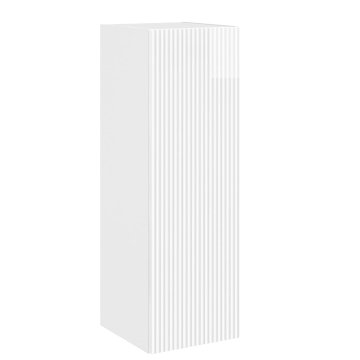 Vidaxl Omejen kabineta za kopalnico Bela visok sijaj 33 x 34,5 x 60 cm