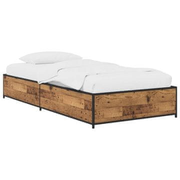 Vidaxl Konstrukcija postelje Star les 80 x 200 cm Inženirski les