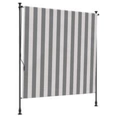 Vidaxl Zunanja Rolfa Antracitna in bela 100 x 270 cm
