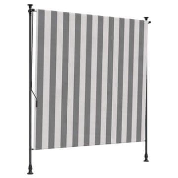 Vidaxl Zunanja Rolfa Antracitna in bela 100 x 270 cm