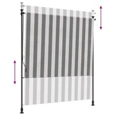 Vidaxl Zunanja Rolfa Antracitna in bela 100 x 270 cm