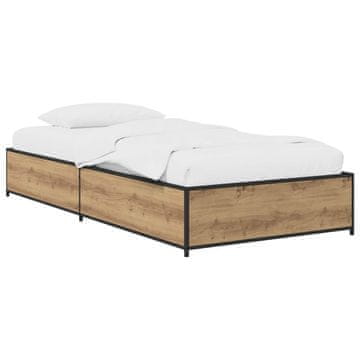 Vidaxl Konstrukcija postelje Artisan hrast 80 x 200 cm Inženirski les
