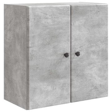 Vidaxl Omara za steno Betonsko siva 59 x 31 x 60 cm Inženirski les