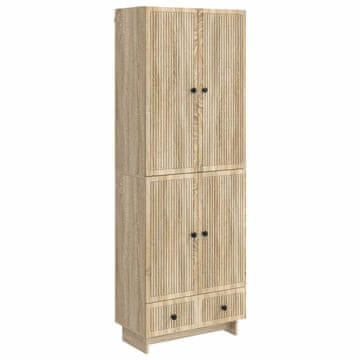 Vidaxl Set omar 2 szt. Sonoma hrast 66 x 34,5 x 95 cm Inženirski les