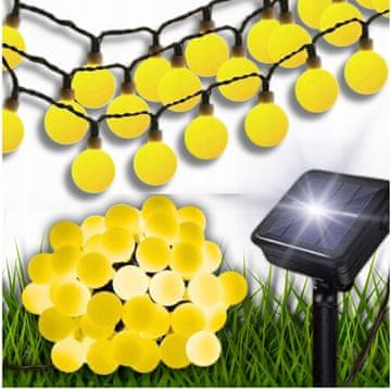 shumee Solarne vrtne luči Solarna vrtna girlanda 7m 50x LED za balkon