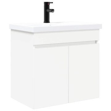 Vidaxl Kopalniška omarica s tapo Bela 61 x 40 x 74,5 cm