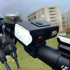 shumee LED kolesarska luč 1000lm 1500mAh za sprednjo in zadnjo LED aluminijasto osvetlitev