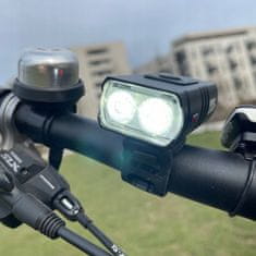 shumee LED kolesarska luč 1000lm 1500mAh za sprednjo in zadnjo LED aluminijasto osvetlitev