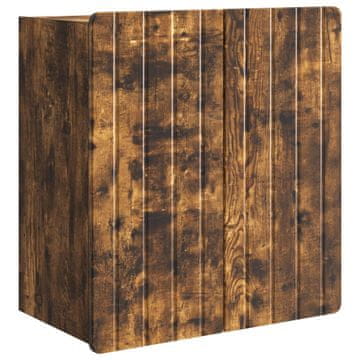 Vidaxl Omara za steno Dimljen hrast 59 x 31 x 64 cm Inženirski les