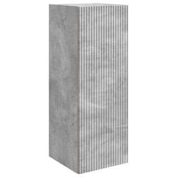 Vidaxl Omara za steno Betonsko siva 33 x 34,5 x 90 cm Inženirski les