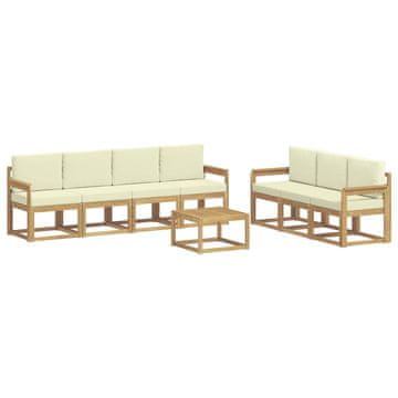 Vidaxl Zunanja garnitura za sedenje 7 pcs