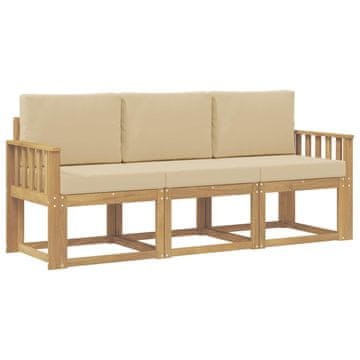 Vidaxl Zunanja garnitura za sedenje 3 pcs