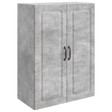 Vidaxl Omara za steno Betonsko siva 66 x 34,5 x 90 cm Inženirski les