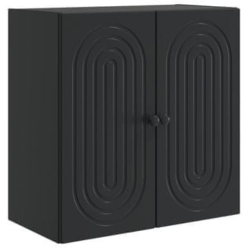 Vidaxl Omara za steno Črna 59 x 31 x 60 cm Inženirski les