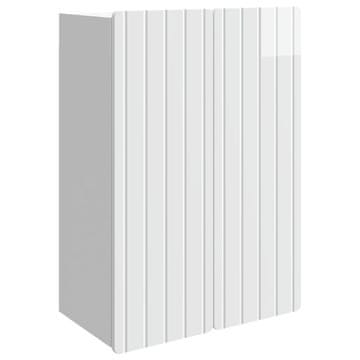 Vidaxl Omara za steno Bela visok sijaj 66 x 34,5 x 92 cm