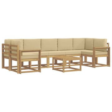 Vidaxl Zunanja garnitura za sedenje 6 pcs
