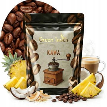 shumee Aromatizirana kavna zrna pina colada kokos ananas rum 200 g Green Touch