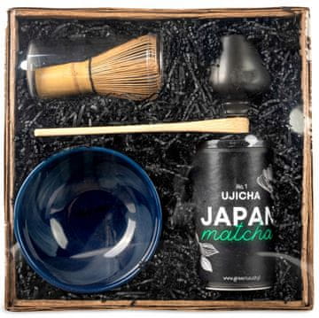shumee KOMPLET ZA JAPONSKI MATCHA Ujicha št. 1 premium 80 g posoda z metlico in dodatki