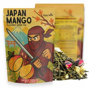 shumee Japonski zeleni čaj JAPON MANGO 50 g SENCHA SHIZUOKA MANGO NATURAL
