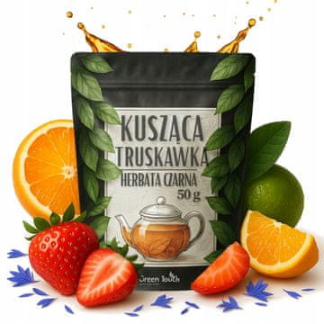 shumee Črni čaj TEMPTATIVE STRAWBERRY 50 g SADNI AROMATIČNI JAGODA