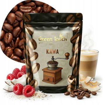 shumee Aromatizirana kavna zrna kokos z malino kokos malina 200 g Green Touch