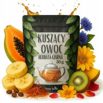 shumee Črni čaj TEMPTATIVE FRUIT 50 g CEYLON PAPAJA BANANA KIWI ŽAFRAN