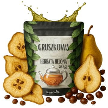 shumee Zeleni čaj PEAR 50 g S SUŠENIMI HRUŠKAMI IN GUARANO, POSPEŠUJOČ