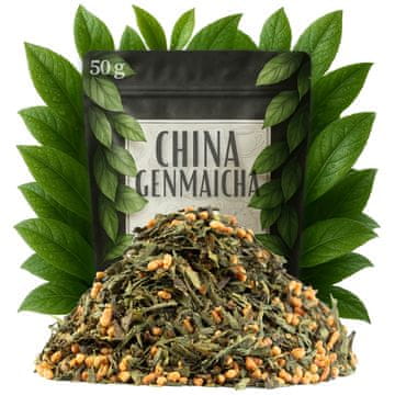 shumee Zeleni čaj Genmaicha v japonskem slogu 50 g s praženim rižem