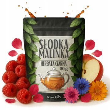 shumee Črni čaj SLADKA MALINA 50 g JABOLKO MALINA VRTNICA CEJLONSKA KORUZNICA