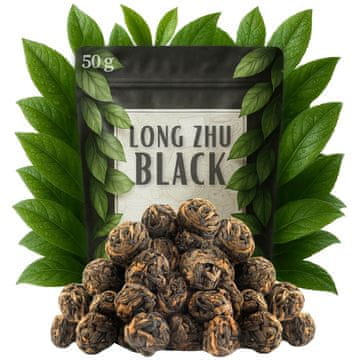 shumee LONG ZHU ČRNI 50 g DRAGON PEARL ROČNO ZVIT ČRNI ČAJ IZ LISTOV