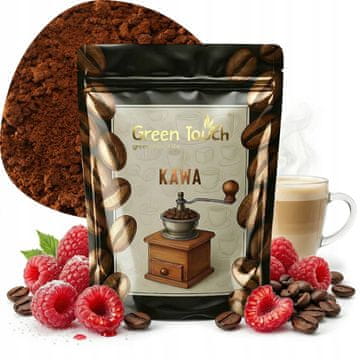 shumee MLETA KAVA z okusom MALINE in sočne maline Arabica 200 g Green Touch