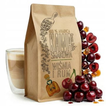 shumee MLETA KAVA Z OKUSOM ČEŠNJE V RUMU češnja in arabica rum 1 kg Green Touch