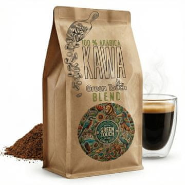 shumee Mleta kava 100% arabica GREEN TOUCH BLEND 250 g Brazilija Uganda Peru