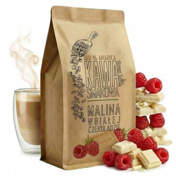 shumee MLETA KAVA Z OKUSOM MALINE Z BELO ČOKOLADO Arabica 1 kg Green Touch
