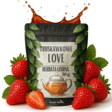 shumee Črni čaj STRAWBERRY LOVE 50 g z liofiliziranimi jagodami