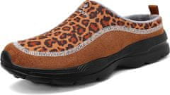 Nikcorp Uniseks natikači in mule CELANDA leopardka, mreža zračenje, mehka podloga, nedrseč podplat MD, zaščita prstov, velikost 42 EU 250–255 mm