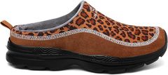 Nikcorp Uniseks natikači in mule CELANDA leopardka, mreža zračenje, mehka podloga, nedrseč podplat MD, zaščita prstov, velikost 42 EU 250–255 mm