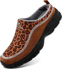 Nikcorp Uniseks natikači in mule CELANDA leopardka, mreža zračenje, mehka podloga, nedrseč podplat MD, zaščita prstov, velikost 42 EU 250–255 mm