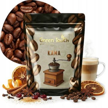 shumee Aromatizirana kava v zrnu Božično kuhano vino Arabica 200 g Green Touch