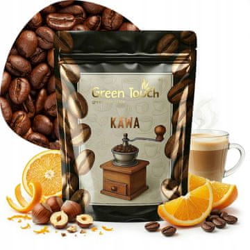 shumee KAVA V ZRNIH Z OKUSOM POMARANČE Arabica 200 g Green Touch