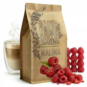 shumee KAVA V ZRNIH Z OKUSOM MALINE sočna malina Arabica 250 g Green Touch